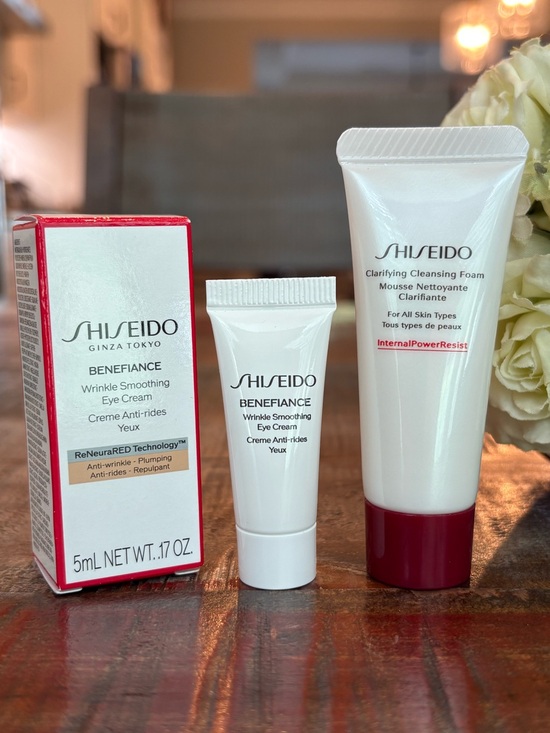 Shiseido Other - New SHISEIDO Benefiance EYE CREAM & Clarifying CLEANSING FOAM Minis!